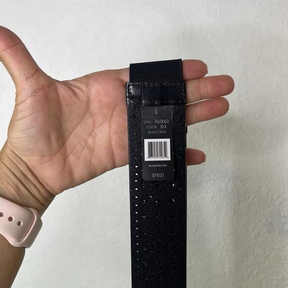 Nic + Zoe Black Waist Belt size L Genuine Leather, NWT, Edgy, minimalist, casual main image 6